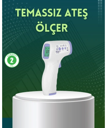 Kızılötesi Temassız Ateş Ölçer LCD Ekranlı Hassas Termometre