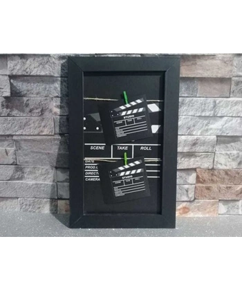 Klaket Tasarımlı İpli ve Mandallı Fotoğraf Çerçevesi No: 1