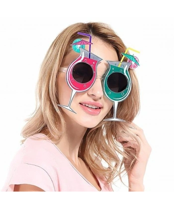 Kokteyl Temalı Hawaii Yaz Partisi Gözlüğü 15x16 cm