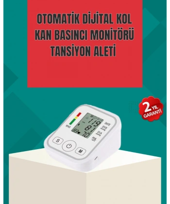 Kol Tipi LCD Ekranlı Elektronik Tansiyon Monitörü