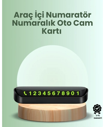 Kompakt Fosforlu Park Numaratörü – Gündüz Şıklığı, Gece Görünürlüğü