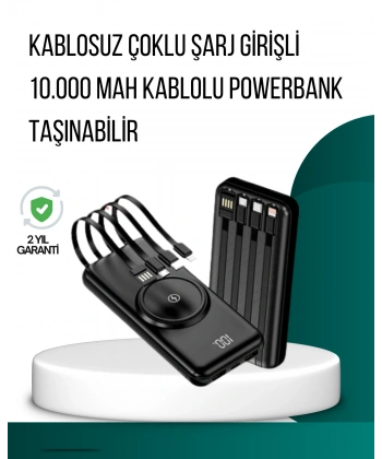 Kompakt Tasarım, Güçlü Performans – 10000mAh Kablosuz Powerbank