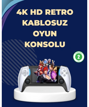 Kompakt ve Hafif Retro Oyun Konsolu 1000 Klasik Oyun Dahil
