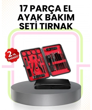Kompakt ve Şık Tasarımlı 17 Parça Bakım Seti