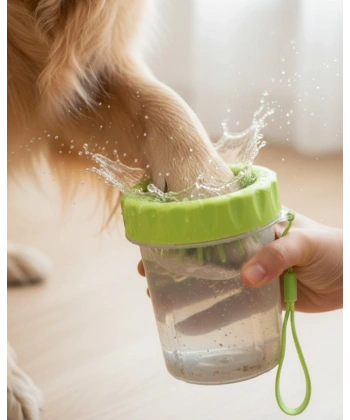 Köpek Pati Temizleyici Yıkama Kabı Halı ve Zemin Koruyucu