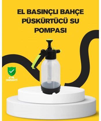 Köpük Püskürtücü 2 Litre Dayanıklı Manuel Basınçlı Yıkama Şişesi