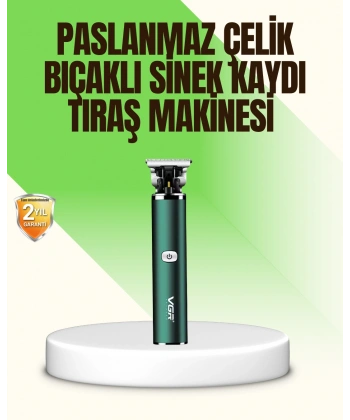 Koyu Yeşil Profesyonel Metal Gövdeli Saç Kesme Makinesi