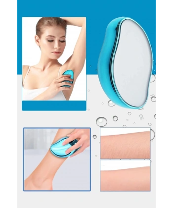 Kristal Epilatör Acısız Manuel Tüy Dökücü Epilatör Tüy Silgisi Epilasyon Aleti Kol Bacak Koltuk Altı