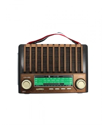 KTF-1428 Güneş Paneli Şarjlı Nostaljik Bluetooth Hoparlör – FM/AM/SW Radyo, USB/SD Desteği, Taşınabilir Tasarım