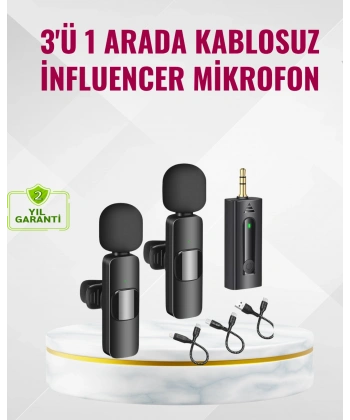 Küçük Boyutlu Mikrofon - 8 Saat Kullanım