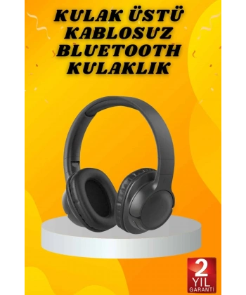 Kulak Üstü Bluetooth Kulaklık Ayarlanabiilir Uzun Pil Ömrü Kablosuz 5.0 Bluetooth