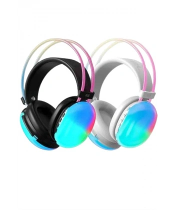 Kulak Üstü Kablosuz Bluetooth Kulaklık Unısex Renkli Işıklı Kulaklık