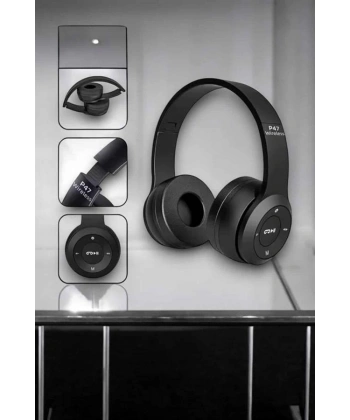 Kulak Üstü TF Kart ve AUX Destekli Ergonomik Bluetooth Kulaklık