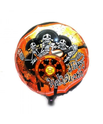Kuru Kafalı Korsanlar Halloween Şekilli Folyo Balon 45 cm