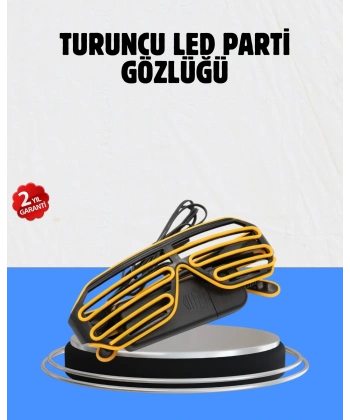 Kutlamalara Renk Katan LED Işıklı Parti Gözlüğü