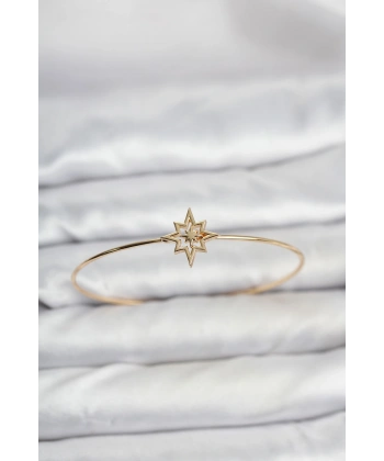 Kutup Yıldızı Model Gold Renk Bileklik