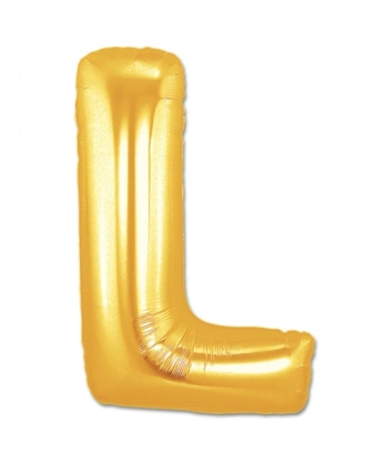 L Harf Folyo Balon Altın Renk  40 inç