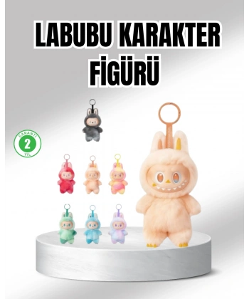 Labubu Peluş Oyuncak – Koleksiyonluk Yumuşak Dekoratif Figür 20 cm