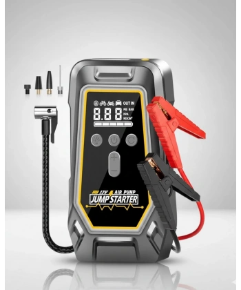 Lastik Şişirme Powerbank Özellikli Taşınabilir Cihaz