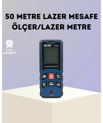 Lazer Metre 50 MT Hassas ve Hızlı Ölçüm Özellikli