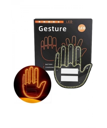 Led Işık El İşareti Araç Camı İçin Uzaktan Kumandalı