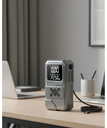 LED Işıklı Akü Takviye ve Lastik Şişirme Cihazı