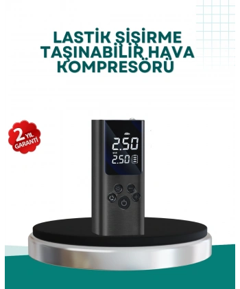 LED Işıklı Dijital Hava Pompası Araba Bisiklet Uyumlu