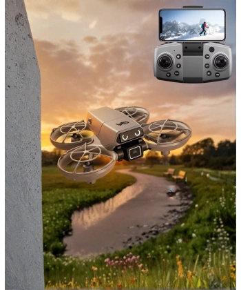 LED Işıklı Mini Drone Kameralı Headless ve APP Destekli
