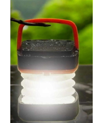 Led Lamba Kamp Lambası Hafif Taşınabilir Şarj Süreli Akordeon El Fenerli