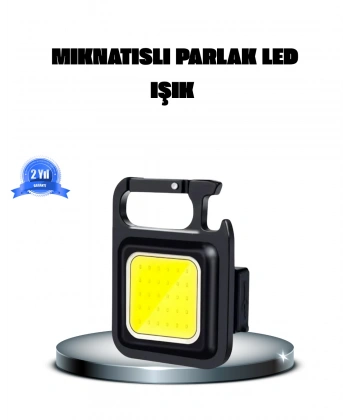 LED Mini Anahtarlık Fener – 1000 Lümen Güçlü Işık ve USB Type-C Şarjlı