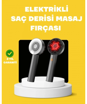 LED Teknolojili Elektrikli Saç Masaj Fırçası Mikro Akımlı