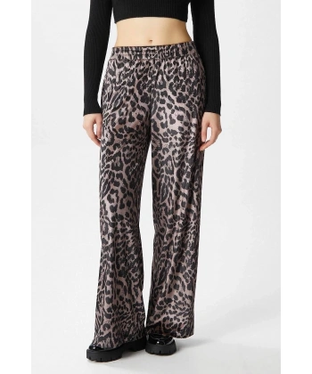 Leopar desen pantolon