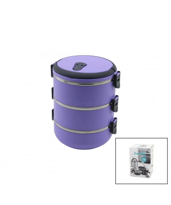 LİLA 3LÜ SEFER TASI SAKLAMA KABI 1.8LT