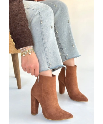 Loora Vizon Süet Topuklu Bot