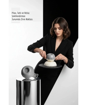 Lüks Sunum Sanatı: Premium Pilav, Tatlı ve Helva Şekillendirme Kalıbı