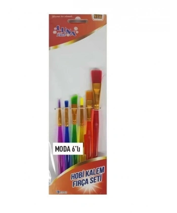 Luna Moda Hobi Kalem Fırça Seti 6 Parça