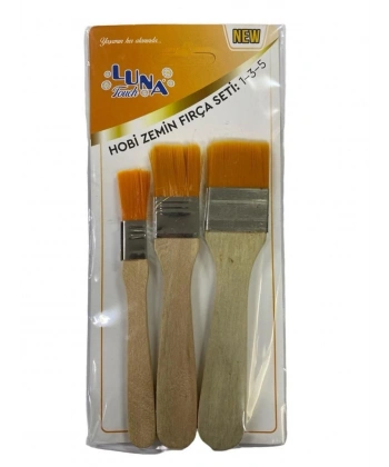 Luna Zemin Fırça Seti 1-3-5 No 3 Parça