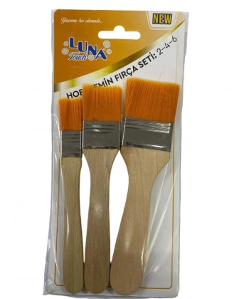 Luna Zemin Fırça Seti 2-4-6 No 3 Parça