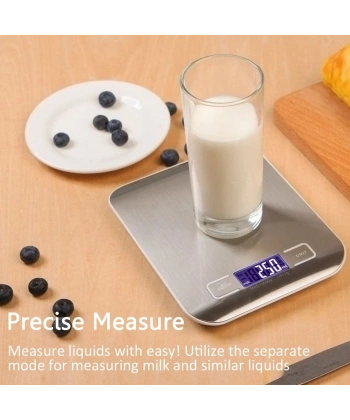 Lüx Dijital Mutfak Terazisi 5 Kg 1 Gr Hassas Paslanmaz Çelik + Pil