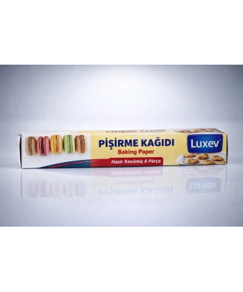 Luxev Pişirme Kağıdı Hazır Kesilmiş 8 Parça Yağlı Kağıt Fırın Kağıdı Baking Paper