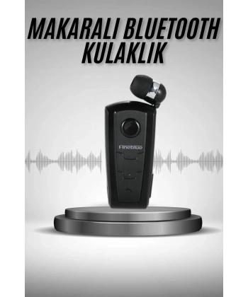 Makaralı Bluetooth Kulakiçi Yaka Kulaklığı Kablosuz Kulaklık