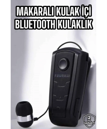 Makaralı Bluetooth Kulaklık Çağrı Cevaplama Kablolu Uzun Pil Ömrü