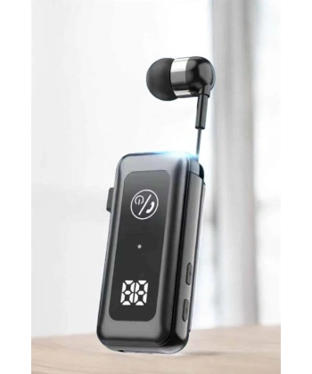Makaralı Bluetooth Kulaklık Kulak İçi Dijital Göstergeli Yüksek Ses Kaliteli