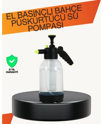 Manuel Köpük Üreten Basınçlı Sprey Şişesi 2L Temizlik ve Oto Yıkama