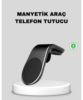 Manyetik Araç Telefon Tutucu 360° Dönebilen ve Sarsıntısız Güçlü Mıknatıslı