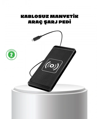 Manyetik Kablosuz Şarj Pedi 15W Hızlı Şarj Kaymaz Silikon Qi Destekli