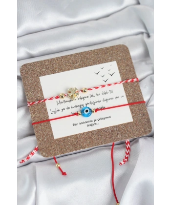 Marteniçka Bileklik 2li Yonca ve Nazarlı Model