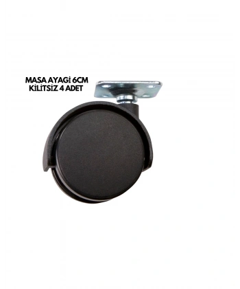 MASA AYAĞI 6CM KİLİTSİZ 4 ADET