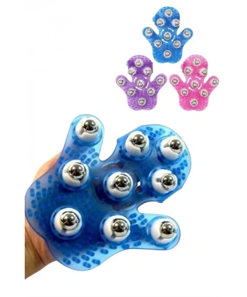 Masaj Aleti El Şeklinde Omuz Bacak Bilyeli Masaj Eldiveni El Şekilli