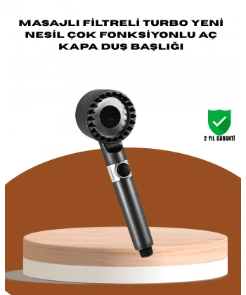 Masaj Fonksiyonlu Filtreli Duş Başlığı Dayanıklı Yapı